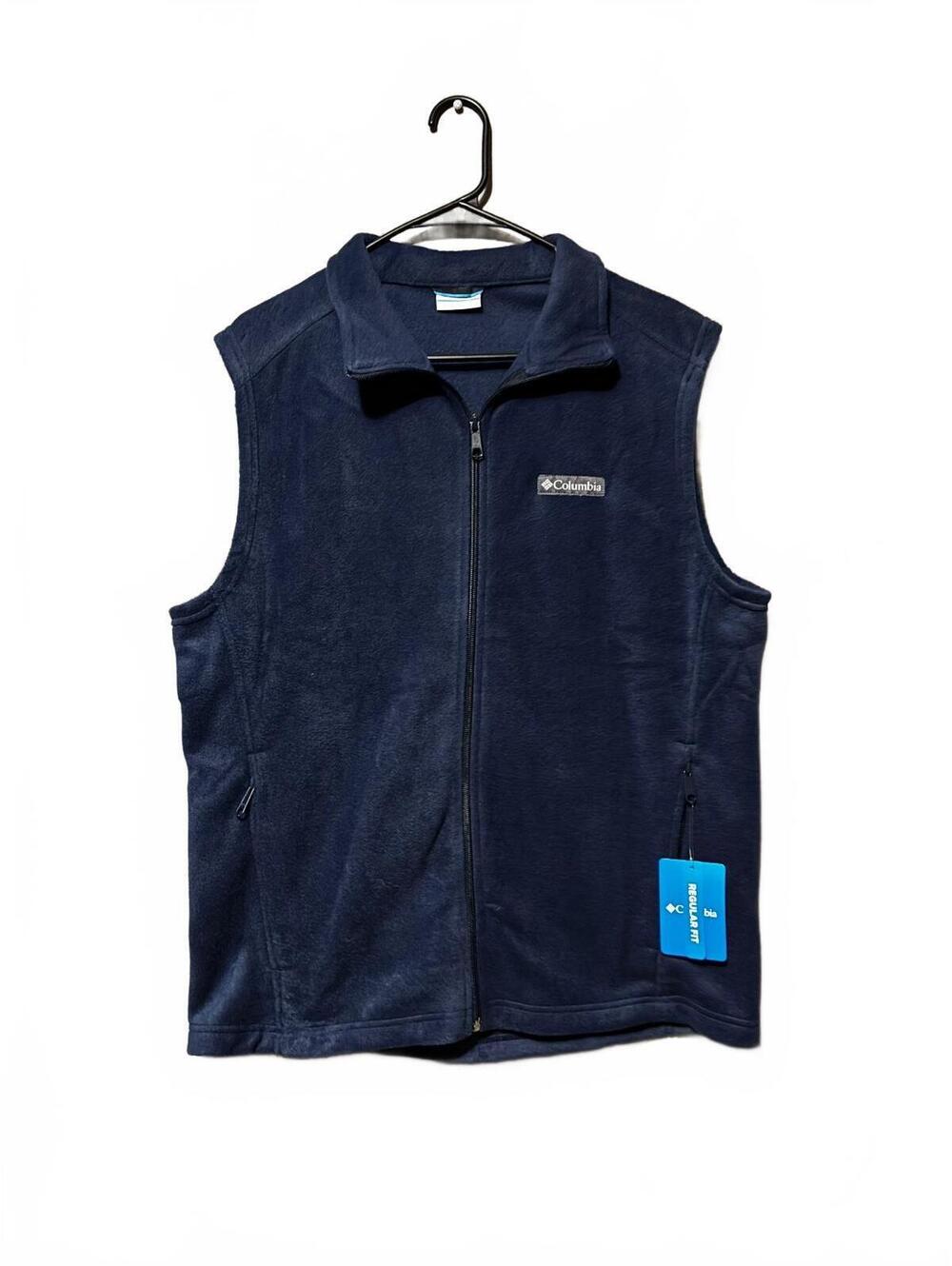 Columbia Men's Blue Fleece Vest Regular Fit Size M
